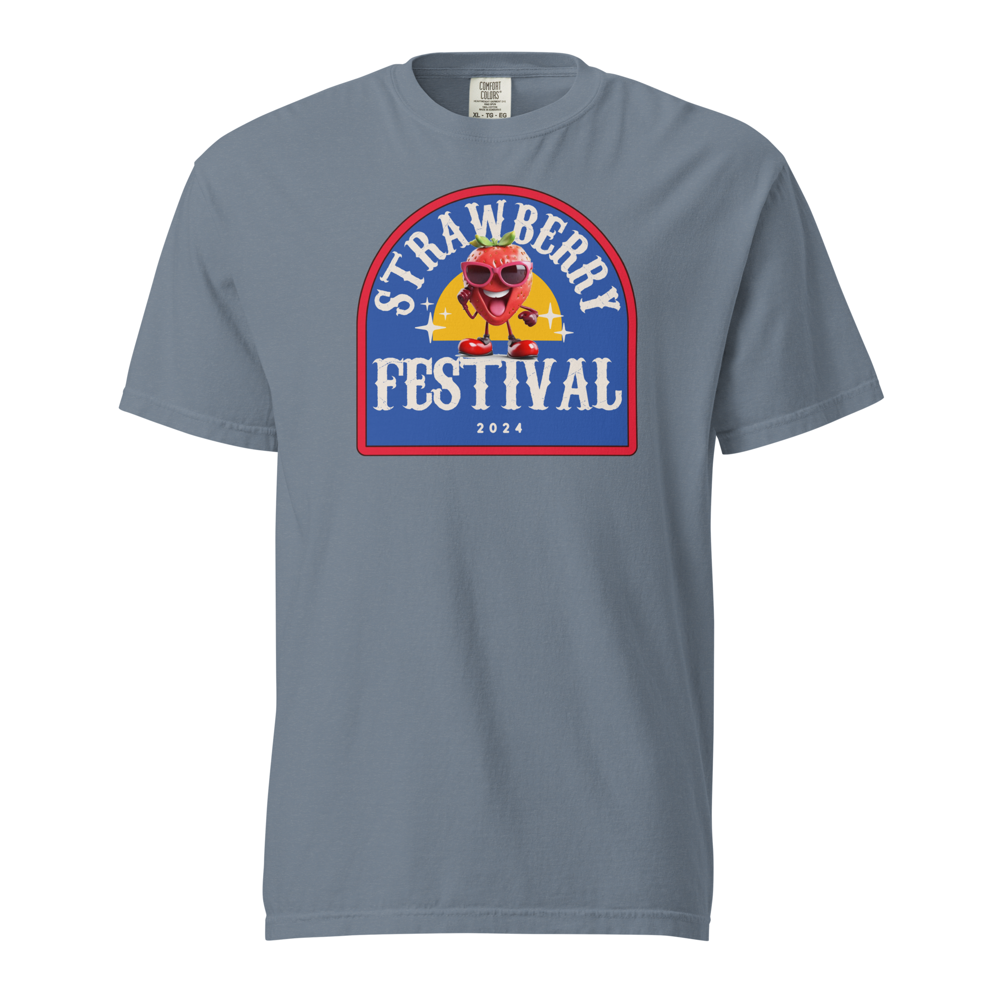 2024 Strawberry Festival Unisex garment-dyed heavyweight t-shirt