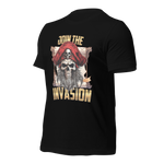 Join the Invasion (pirate parchment)Unisex t-shirt