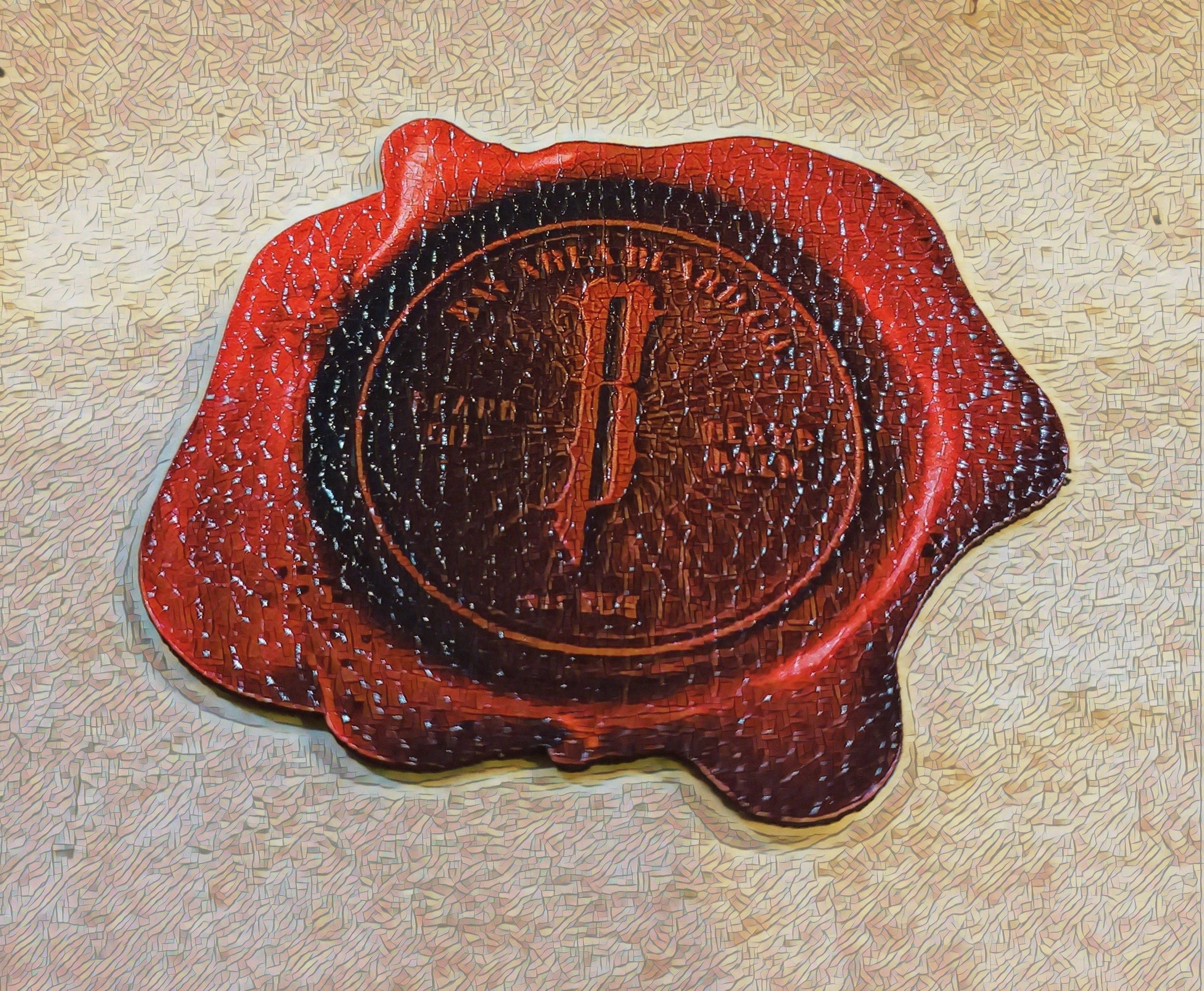 Wax Seal Leather Patch